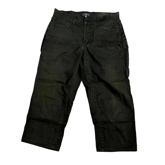 NYDJ Cropped black pants women's size 6 - Picture 1 of 8